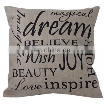 Latest design cheap decor throw sofa pillow cover printing embroidery design chair seat cotton vintage cushion cover