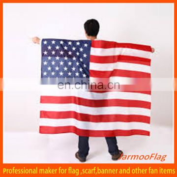 hot selling USA fabric cape flag