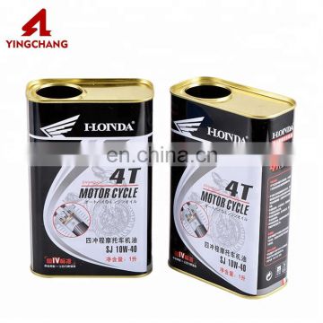 High Quality 4L Square Tin Can for Machine Oil with Metal Cover
