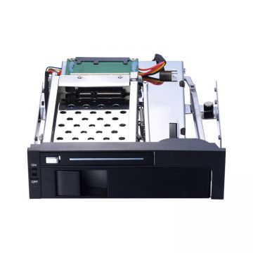 Unestech 2.5+3.5in SATA Tray-less SSD Hdd Mobile Rack for 5.25in Optcial Drive Enclosure
