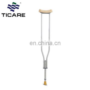 Thick Tube Adjustable Aluminum Alloy Medical Crutch Price