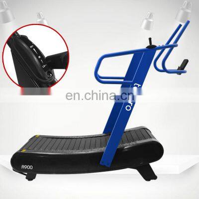 New fashion manual mechanical treadmill the curve treadmill fitness equipment non motorized gym running machine