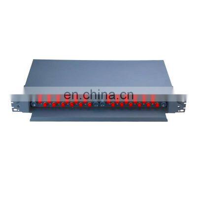 Tanghu Sliding Type Fully Equipped FTTH 24 Port FC Fiber Optic Patch Panel