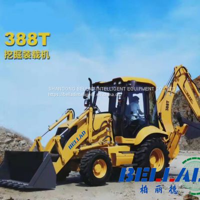 Factory Price Top Band Tractor Loader And Backhoe With Mower For Sale