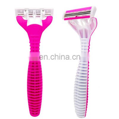 Factory main product rubber handle women hair removal shaver women body shaver