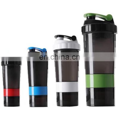 Custom Logo BPA Free 20 Oz Plastic Protein Shaker Bottle With Mixing Ball And Colorful Lid