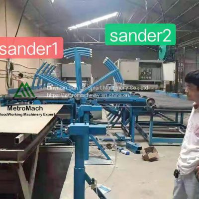 Woodworking Plywood Heavy Model Calibrate Sander Machine with Automatic Conveyor Line