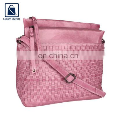 Factory Price Optimum Quality Stylish Fashion Modern Design Genuine Leather Women Sling Bag for Bulk Purchase