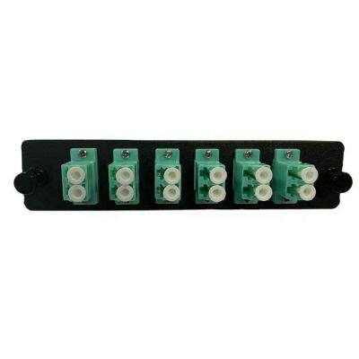 LC Upc Duplex and Sc/APC Smpliex Fiber Optic Adapter Panel Connector Adapter Plate Rack Patch Panel with Adapters