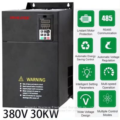 3 Phase 30KW 380V 50HZ to 60HZ Variable Frequency Drive Inverter VFD VSD Drive For Water Pump Motor Drive Frequency Converter