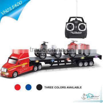 4 CH RC Toy Pulling Tractors with Motorcycle Toy