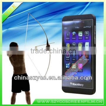 4-6H Hardness Blackberry Stickers Factory Supply New Products 2013 Anti-shock Screen Protection For Blackberry Z10