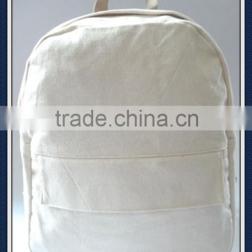 Natural canvas backpack bag
