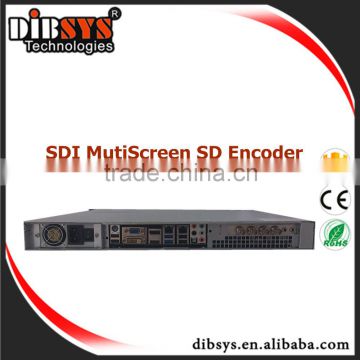 SDI to IP Multiscreen encoder support Adobe Flash Server, Wowza Server, Windows Media Server, Apples HTTP Live Streaming