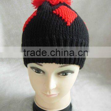 2012 New fashion jacquard knitted hat