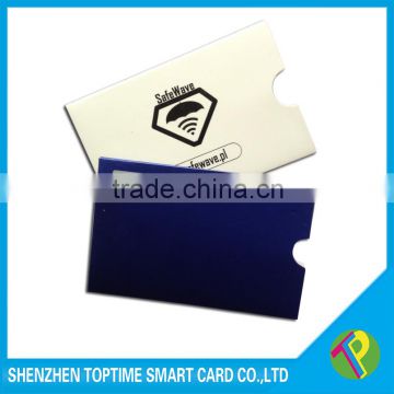 Aluminum foil credit card rfid protective sleeve