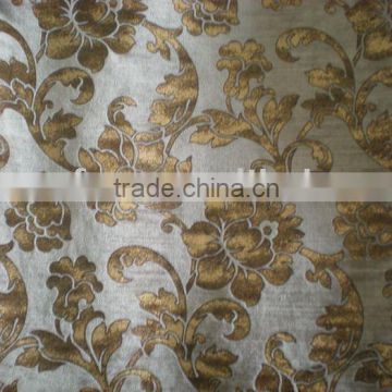 Woven twill bronzing velveteen for curtain fabric