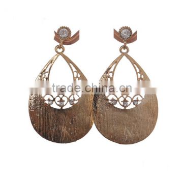 2013 jewelry fashion hand made celebrity 14k solid gold earring