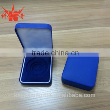 High quanlity custom packaging velvet coin metal box