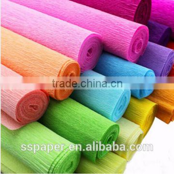 hotsale product crepe paper flower packaging materials for kids diy crafts