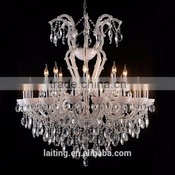 White Candle Chandelier Lamp Crystal Wedding Decoration Wholesale Party Lights