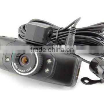 1.5 Inch 120 Degree Wide Angle HD 720P Dual Lens Reversing Camera Car Drive Recorder