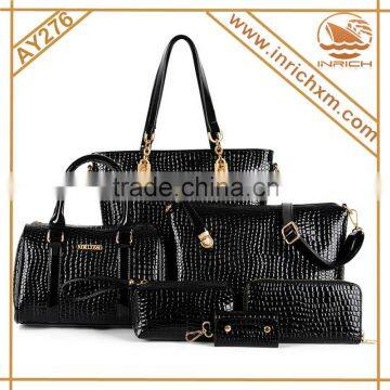 2015 China Wholesale 6pcs Leather Handbag Sexy Woman Fashion Handbag                        
                                                Quality Choice