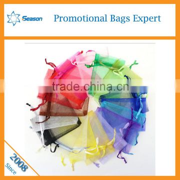 Custom Printed Organza Bag Wholesale & China Organza Gift Custom Draw String bags Candy Bag