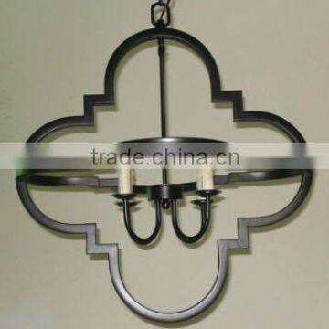 UL & CUL Listed Quatrefoil Pendant Light in Painted Black