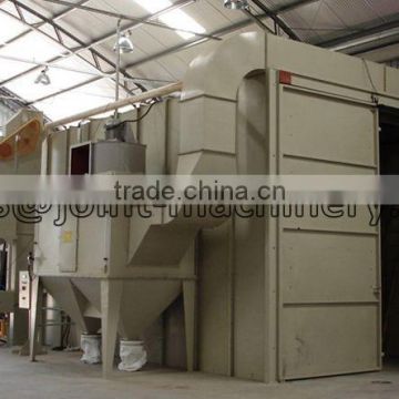air blasting booth for automatic recovery device located in china