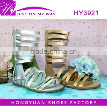 high quality comfortable flat heel sandals for ladies
