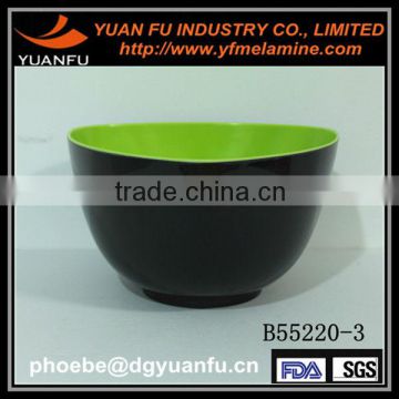 2 color triangle recyclable salad bowls