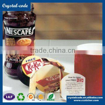 Personalized gift mailing self adhesive multilayer label