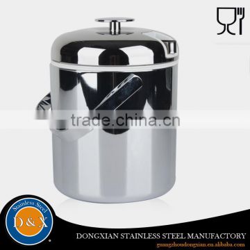 Premium Double Wall metal Stainless steel ice bucket