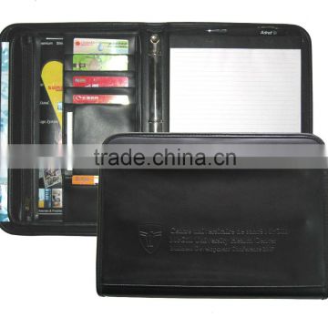 PU MATERIAL WRITING FOLDER WITH 20 PAGES NOTEPAD