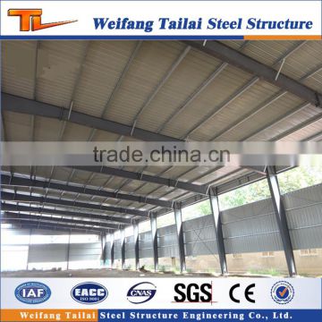 Low Cost and Fast Assembling Prefabricated Workshop / Warehouse Steel Structure
