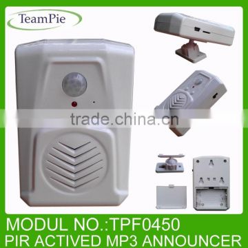 2015 Hot sales Programmable motion activated talk box for shelves