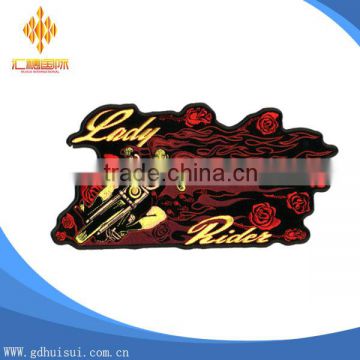 High quality cheapest customized embroidery fire blank patches no minimum order