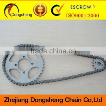 Motorcycle aluminum sprocket and chains Set