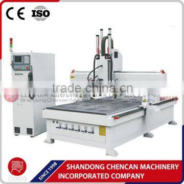 Door cabinet making Wood cutting machine/4x8 ft Cnc Router/Cnc Router 1325 with shift spindles