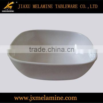 6"white melamine square soup bowl