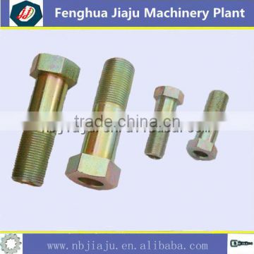 metal hex bolts with color zinc-plating