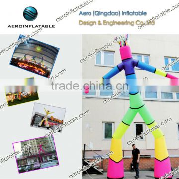 Inflatable rainbow air dancer / Inflatable double legs Air Dancer