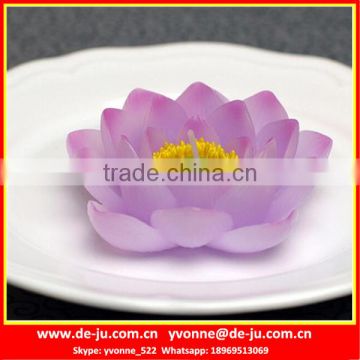 Home Ornamental Holy Pure Violet Lotus Flower Candles