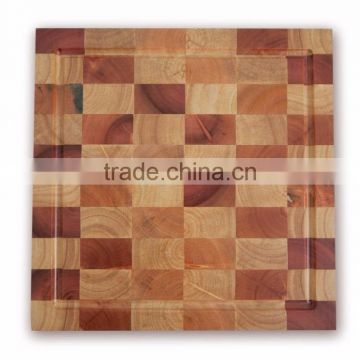 High quality best selling eco friendly Square Natural RubberWood Cutting Board from Viet Nam