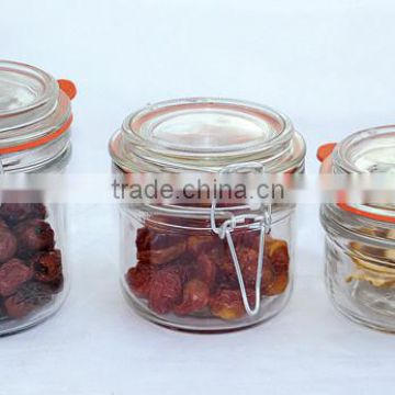 High quality hermetic food glass jar for food wholesale