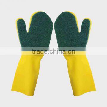 unlined cleaning natural latex /rubber gloves