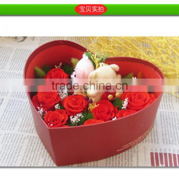 Best gift for girls100% natural flower Preserved Flower with crystal Glass