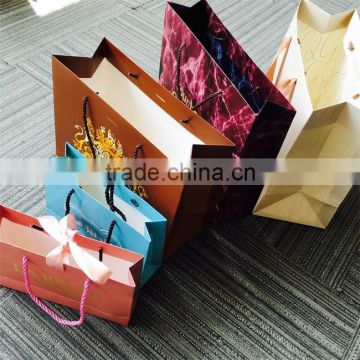 china factory cheap high end fancy paper bags with handles white