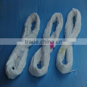 raw white polyester glazed staple fibre hank yarn